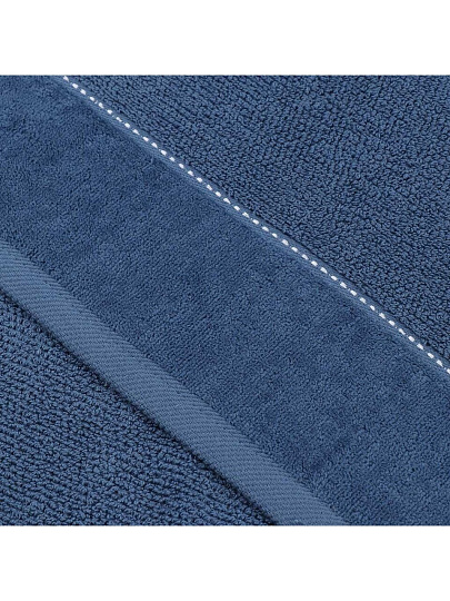 Полотенце банное 70х140 см, 100% хлопок, 470 г/м2, Амур, Silvano, темно-синее, Узбекистан
