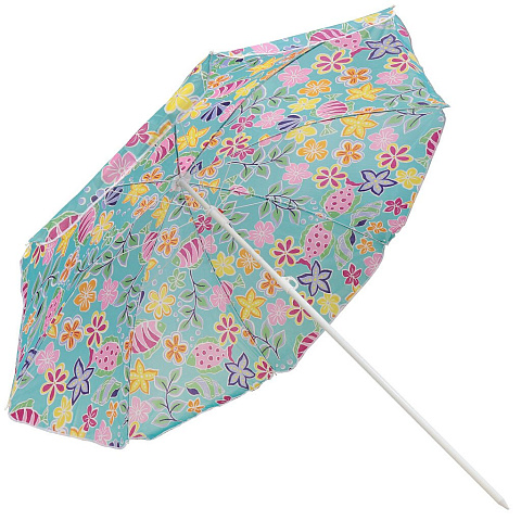Зонт пляжный 200 см, с наклоном, 8 спиц, металл, Яркие рыбки, LY-200-1(696-8)