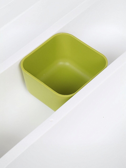 Лоток для столовых приборов 29.8х38.3х3.5 см, зеленый, MV19037