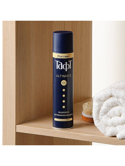 Лак для волос Тафт, Ultimate, экстремальная фиксация, 225 мл