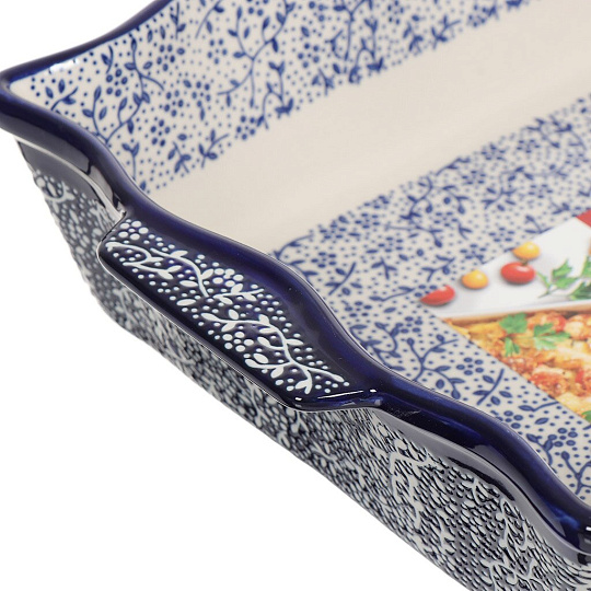 Форма для запекания керамика, 20х30 см, прямоугольная, синяя, Attribute, Eclipse blue, ABK102-SRT-B