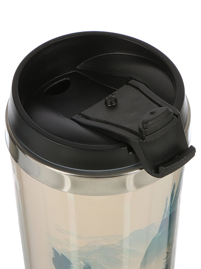 Термокружка пластик, 0.42 л, Daniks, колба нержавеющая сталь, FD-06-16-egl