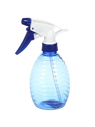 Флакон с распылителем 350 мл, пластик, T2023-3294, синий прозрачный