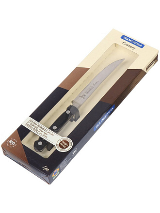 Нож кухонный Tramontina, Century, для стейка, нержавеющая сталь, 12.5 см, рукоятка пластик, 24003/105-TR