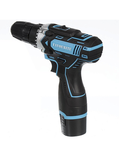 Дрель-шуруповерт аккумуляторный, Favourite, ДАБ 1201, 12 В, коробка, 301101201