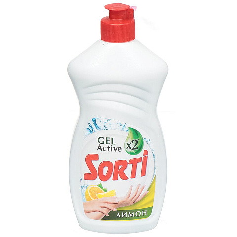 Средство для мытья посуды Sorti, Лимон, 450 мл