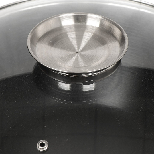 Казан чугун, антипригарное покрытие, 4.4 л, с крышкой, решетка, нейлоновая лопатка, бамбуковые палочки, Satoshi, 808-031