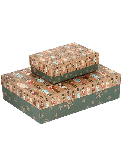 Коробка подарочная картон, 17х12х5.5 см, в ассортименте, Новый год, A470102