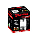 Чайник электрический Sakura, SA-2720SBK, 1.7 л, 1850-2200 Вт, скрытый нагревательный элемент, стекло - фото 2