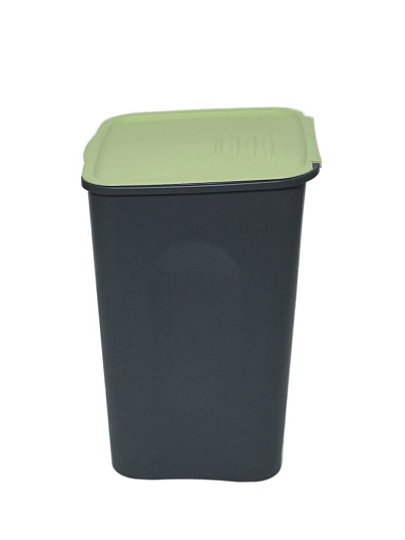 Бак пластик, 43 л, с крышкой, 34х34х51.5 см, квадратный, универсальный, оливковый, Verde, Norton, 38440
