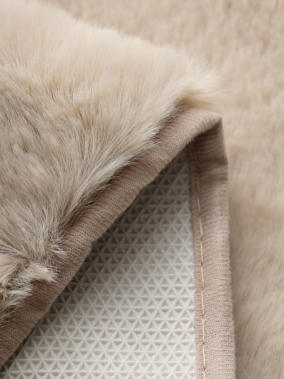 Коврик интерьерный 0.8х1.2 м, Silvano, прямоугольный, белый, искусственный мех, Y4-11724