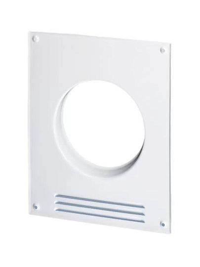 Площадка торцевая металл, установочный диаметр 120 мм, с решеткой, 196х236 фланец D120, Viento, 120ПРМ