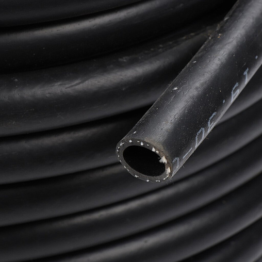 Шланг поливочный, внутренний d16 мм, 5 атм, армированный, 50 м, 3 слоя, VRC, резина+ТЭП, толстые стенки, черный