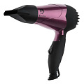 Фен Василиса, ФН1-1000, 1000 Вт, складная ручка, 2 режима, 2 скорости, черно-фиолетовый