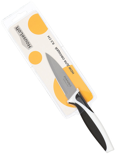 Нож кухонный HouseLoft, Эконом, для овощей, нержавеющая сталь, 8.5 см, рукоятка пластик, YW-A205-PA