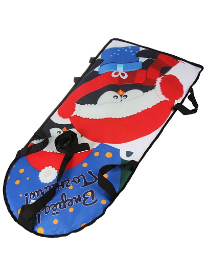 Ледянка ткань, прямоугольная, 40 х 90 см, с рисунком, Пингвины, C040009