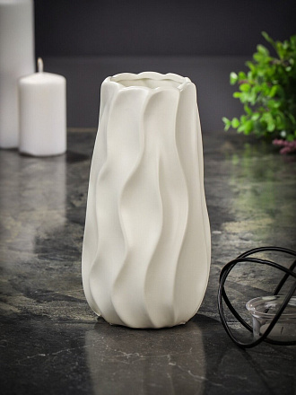 Ваза керамика, настольная, 24х13 см, Вейв, Y6-10022