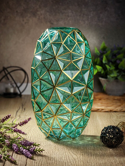 Ваза стекло, настольная, 30 см, Y6-6347