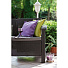 Диван садовый 3-местный, пластик, Corfu Triple Love Seat Max, 182х70х79 см, коричневый, подушка серая, 17197959РКС - фото 3