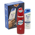 Набор подарочный для мужчин, Head &amp;amp; Shoulders, Основной уход 2в1, шампунь 200 мл + гель для душа Old Spice 250 мл