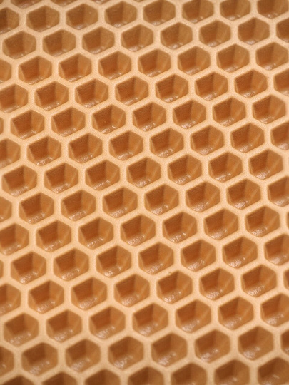 Коврик универсальный, 120х80 см, прямоугольный, EVA, песочный, соты, УК-12080