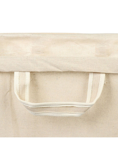 Корзина для хранения белья и вещей, 25х40х46 см, прямоугольная, бежевая, A290120