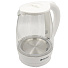 Чайник электрический Gelberk, GL-472, белый, 1.8 л, 2000 Вт, скрытый нагревательный элемент, стекло - фото 2
