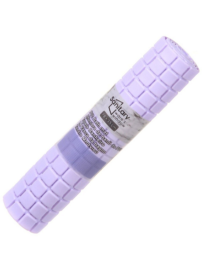 Коврик для ванной, антискользящий, 0.35х0.78 м, сиреневый, T2022-7076