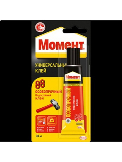 Клей Момент, водостойкий, особопрочный, 125 мл, 1273052, 88