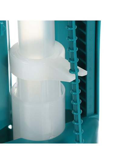 Арматура для бачка унитаза боковая, 1/2&quot;, кнопочная, белая, Инкоэр, СБкпм-Бм-Б-В Р