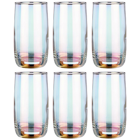 Набор стаканов из 6 шт "лиловая дымка" 330 мл., 194-529