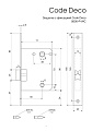 Защелка врезная, Code Deco, 5600-P-WC-AB, 00034064, язычок пластиковый, с фиксатором, бронза - фото 2