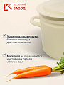 Кастрюля эмалированная сталь, 8 л, крышка сталь, цилиндрическая, Керченский металлургический завод, 41804-202-У2, белая - фото 3