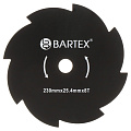 Нож для триммера 8 зубьев, 230 мм, посадочный диаметр 25.4 мм, 1.6 мм, Bartex