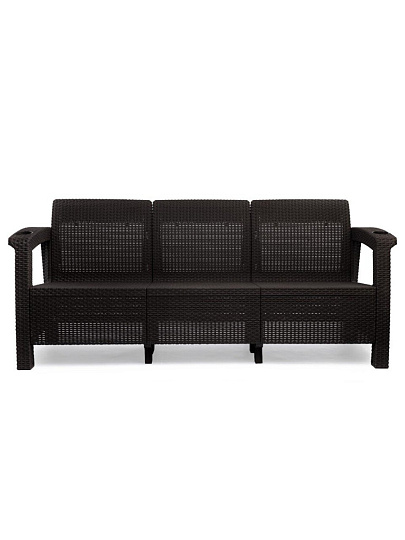 Диван Ротанг-плюс, мокко, 3-х местный, упаковка 1, М8836