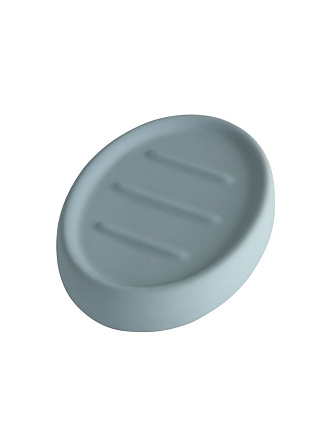 Мыльница Zenfort, Soft, керамика, 9х12.5х2.5 см, голубая
