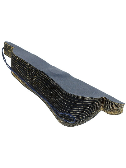 Елочное украшение Колокольчик, синий с блеском, бумага, Y4-8527