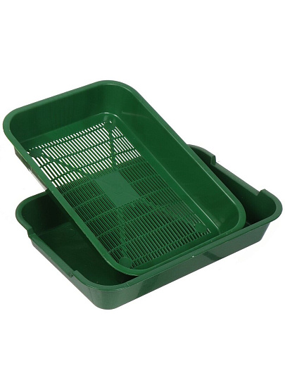 Туалет-лоток для кошек с сеткой, с бортиком, с сеткой, в ассортименте, Атлантис, №3