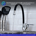 Смеситель для кухни, РМС, гибкий излив, с картриджем, SL137BL-016F - фото 3
