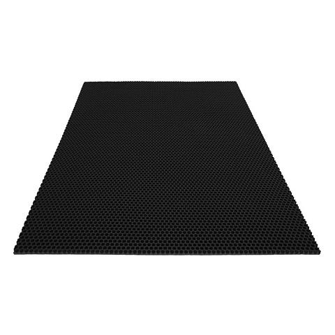 Коврик универсальный, 75х105 см, прямоугольный, EVA, черный, АК075105