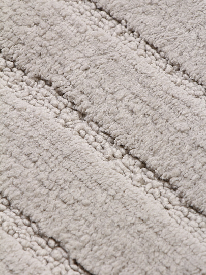 Коврик для ванной, 0.5х0.8 м, полиэстер, серый, Silvano, Линии, Y4-11469