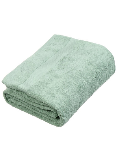 Полотенце банное 100х180 см, 100% хлопок, 500 г/м2, Spa, Barkas, серо-бирюзовое, Узбекистан, AI-3105025