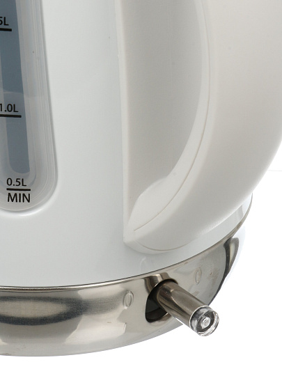 Чайник электрический Brayer, 6110BR, белый, 1.7 л, 2200 Вт, скрытый нагревательный элемент, нержавеющая сталь