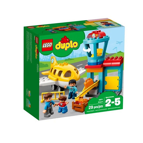 Конструктор Lego, Duplo, Аэропорт, 1-3 лет, 29 деталей, 10871