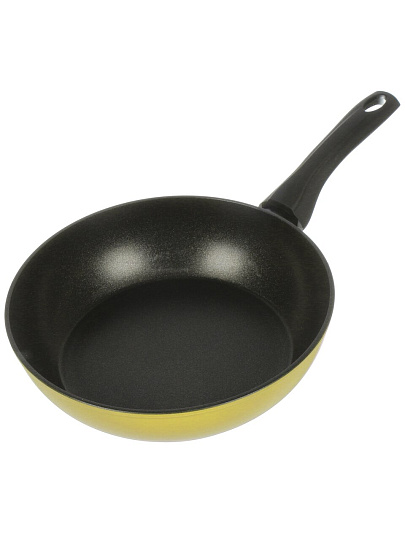 Сковорода литой алюминий, 26 см, антипригарное покрытие, Гурман, Fresh yellow, индукция, ГМ2601Фж