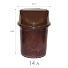 Контейнер для мусора пластик, 14 л, круглый, плавающая крышка, Violet, Кожа, 141494 - фото 2