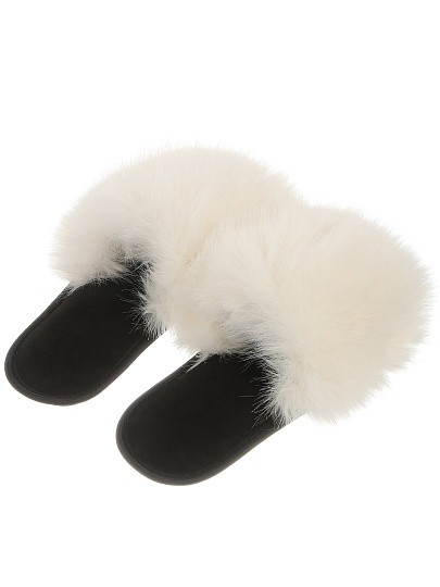 Тапки для женщин, кремовые, р. 38, меховые, ЛЮКС А