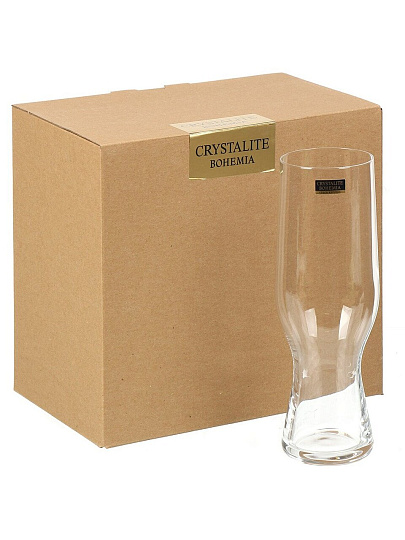 Бокал для пива, 550 мл, стекло, 6 шт, Bohemia, BeerCraft, 91E/2SF71/0/00000/550-600