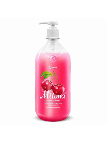 Мыло жидкое Grass, Milana Спелая черешня, 1 л