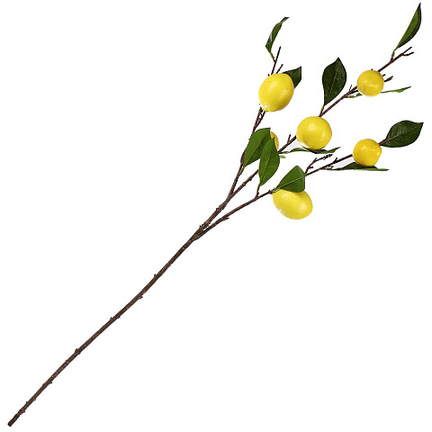 Цветок искусственный декоративный Лимон, 95 см, Y4-7965